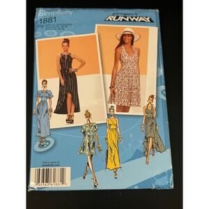 00175 -‎ Simplicity 1881 Project Runway Misses Dresses Sewing Pattern Size 6-14
